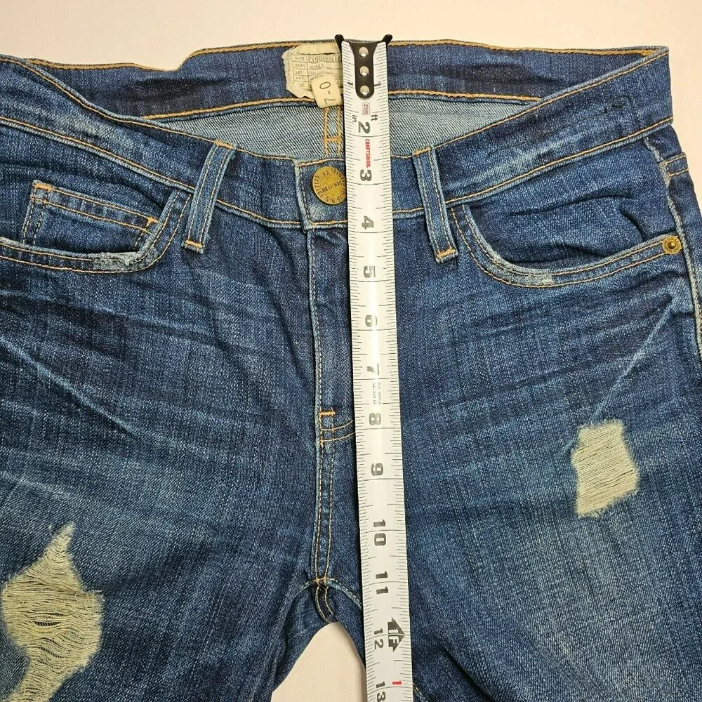 Current Elliott Stiletto Skinny Mid Rise Jeans Women's Size 27 Dark Blue 27x26" - Picture 13 of 14
